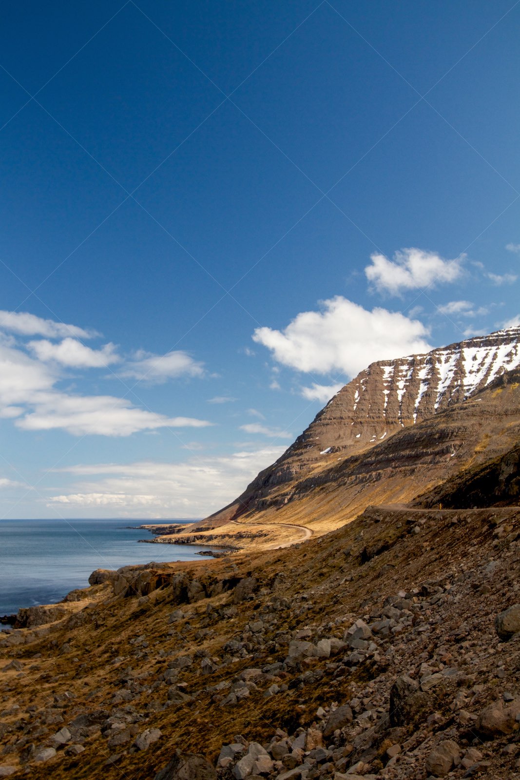 Strandavegur road in Árneshreppur, Iceland