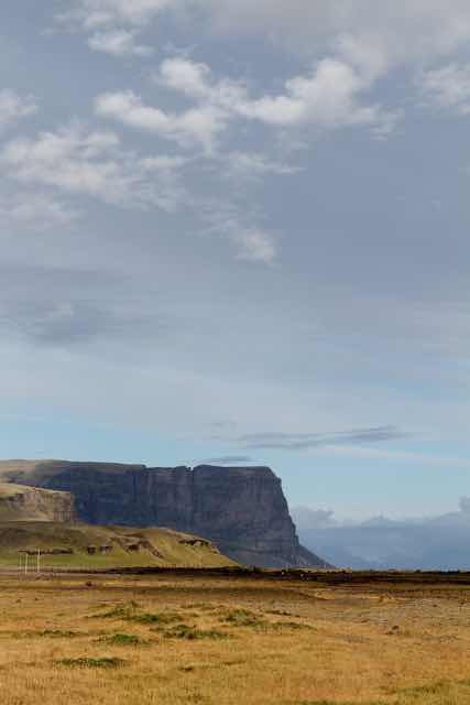 Lómagnúpur Cliff in Skaftárhreppur Iceland