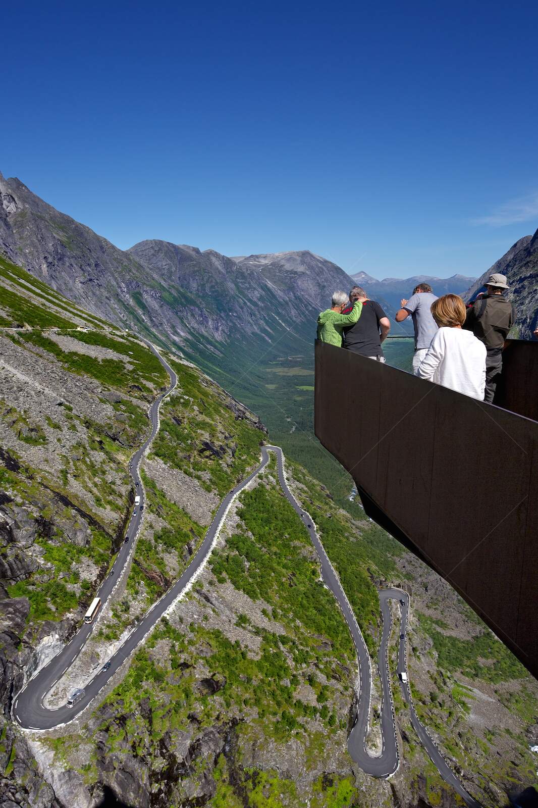 Trollstigen Scenic Mountain Road in Rauma Norway