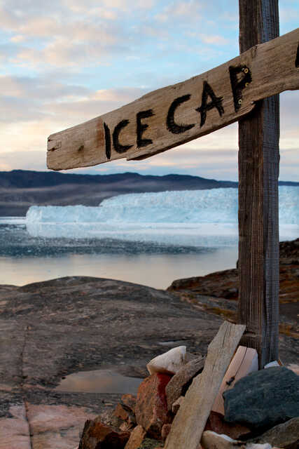 Rustic Ice Cap Sign by Arctic Shore