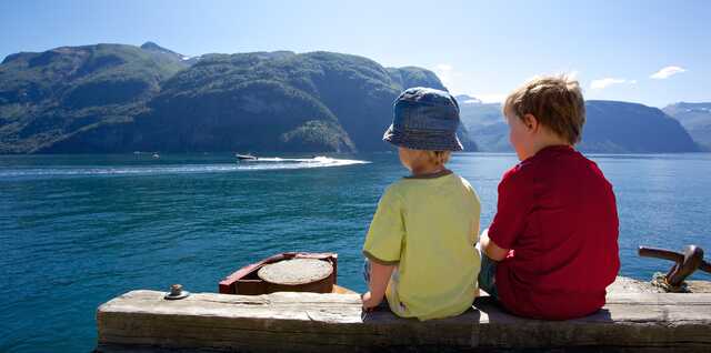 Boys on peir in Sylte