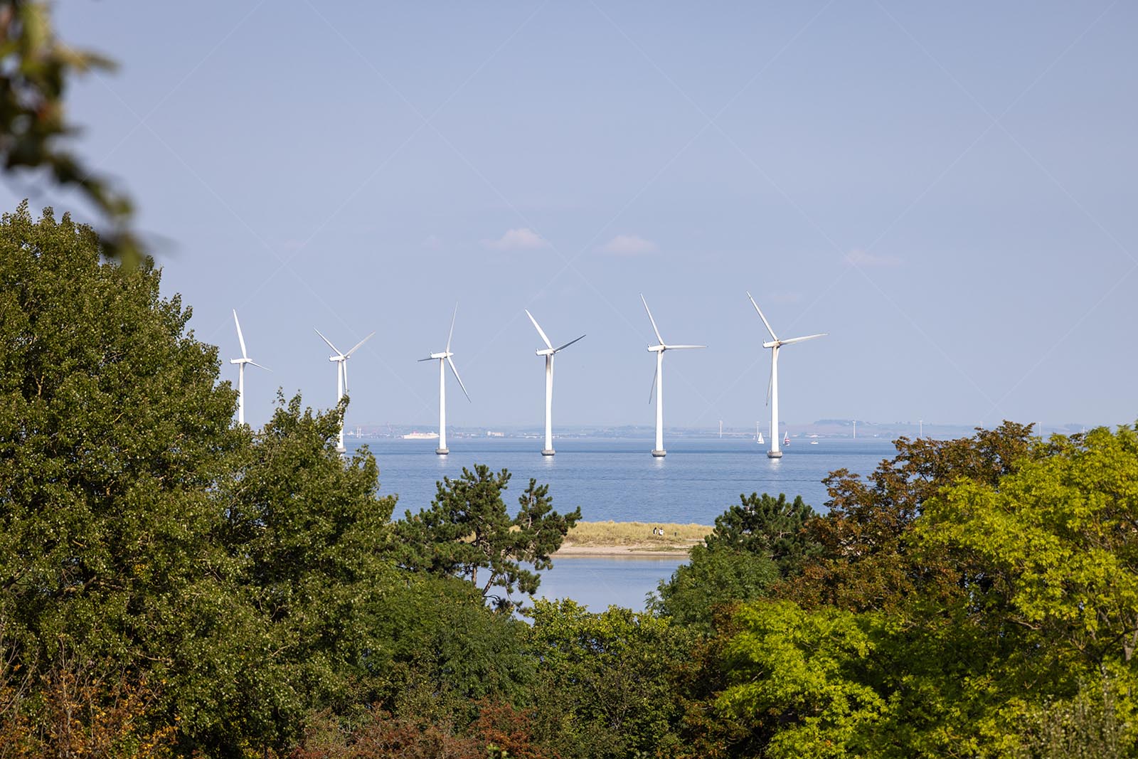 Offshore wind turbines near Copenhagen