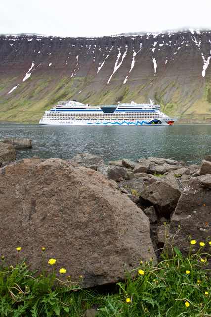 Cruise Ship in Ísafjörður Fjord