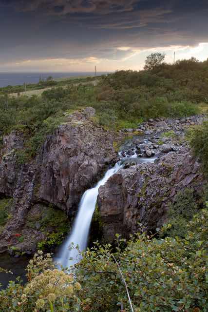Magnúsarfoss Waterfall in Sveitarfélagið Hornafjörður Iceland