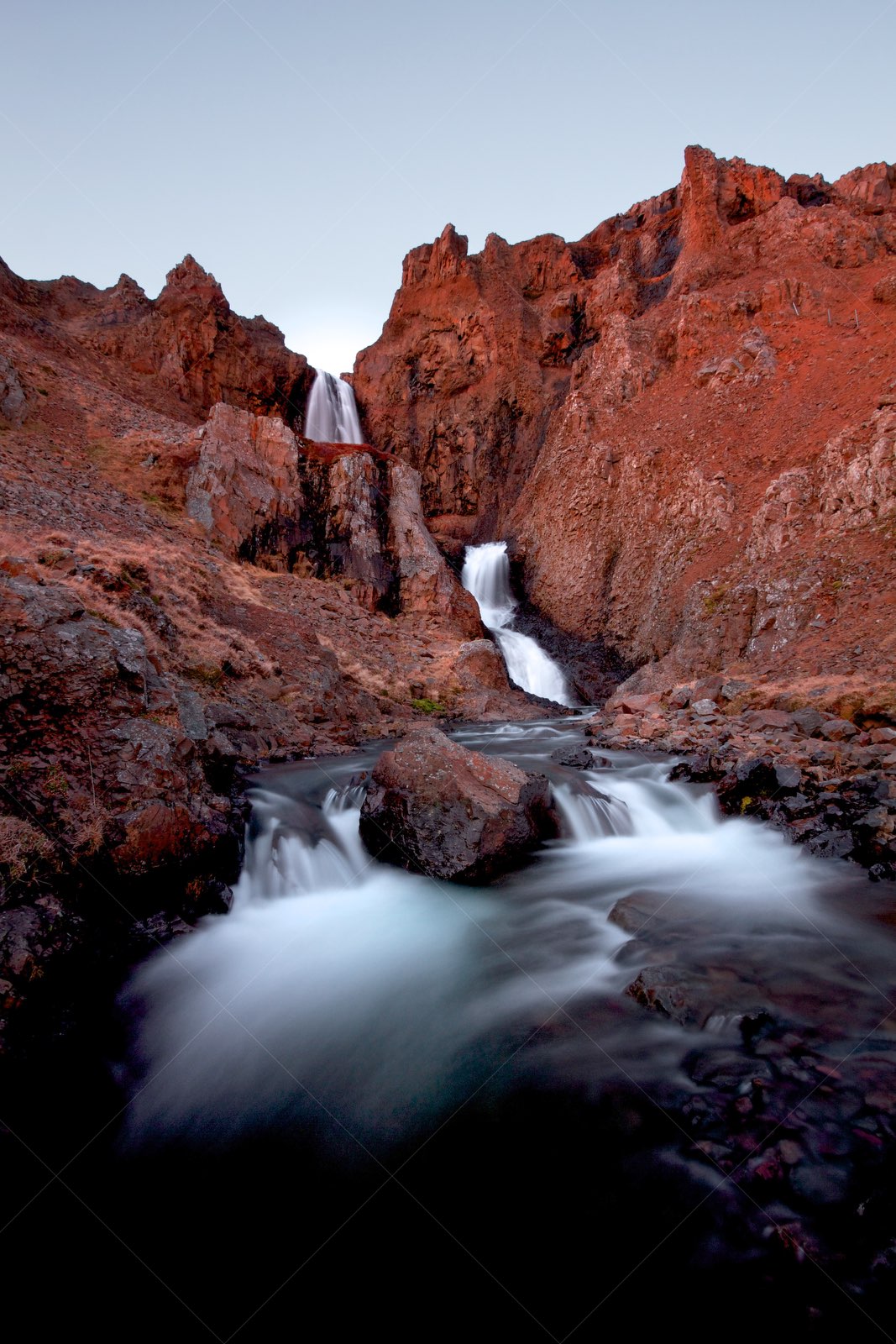 Reykhólar Waterfall in Reykhólahreppur Iceland