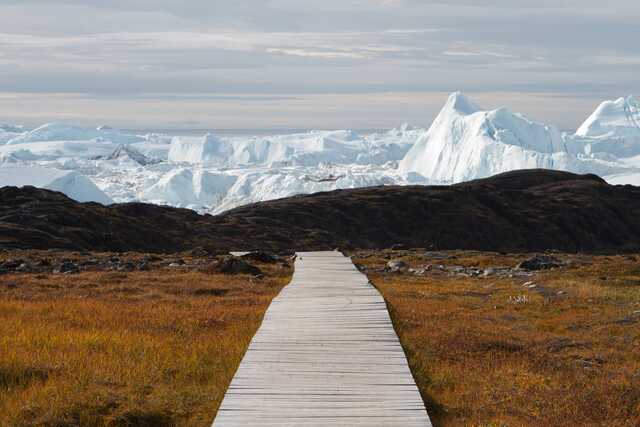 Boardwalk to the icefjord